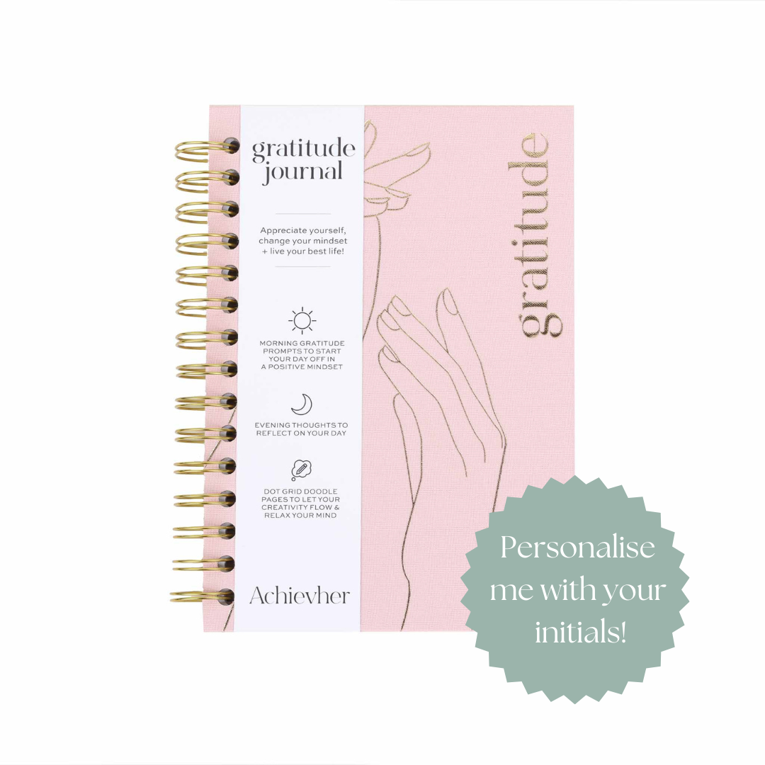 Five Minute Journal - Pink/White (Blush) – Prickly pear me