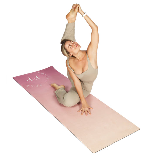 Stargaze Non-Slip Suede Top 4mm Thick Yoga Mat With 2-in-1 Yoga Strap –  Prickly pear me