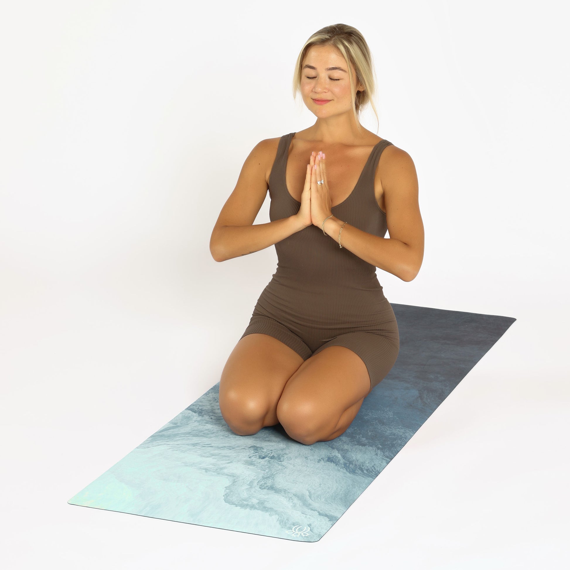 Nature Rubber Round Yoga Mat Non-Slip Meditation Suede Printed Mat