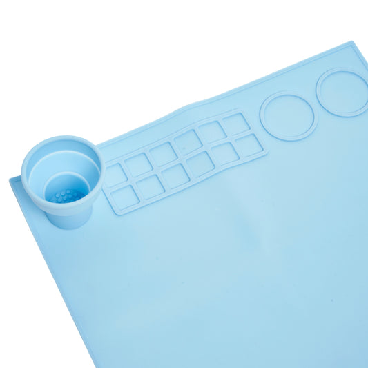 Blue Silicone Painting Mat