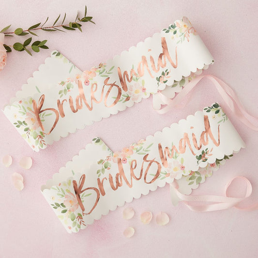 Sashes - Bridesmaid - 2 Pack