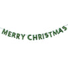 Bunting - Merry Christmas - Green Felt