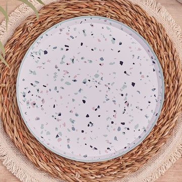 Terrazzo Print Paper Plates