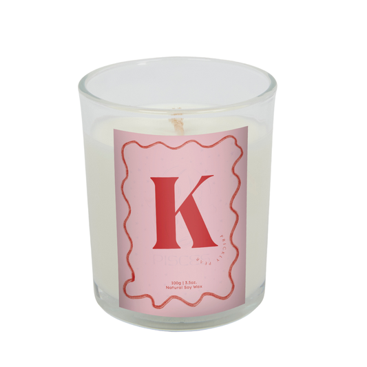 Alphabet Monogram Candle, 100g, Midnight Oud Scent