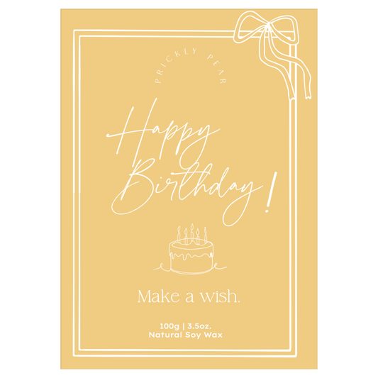 Happy Birthday Candle, Make A Wish, 100g, Midnight Oud Scent