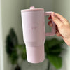 20 Oz Mini Hydrator Water Bottle - Pastel Pink Logo