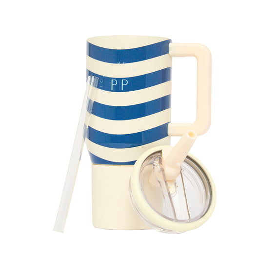 20 Oz Mini Hydrator Water Bottle - Navy Stripe