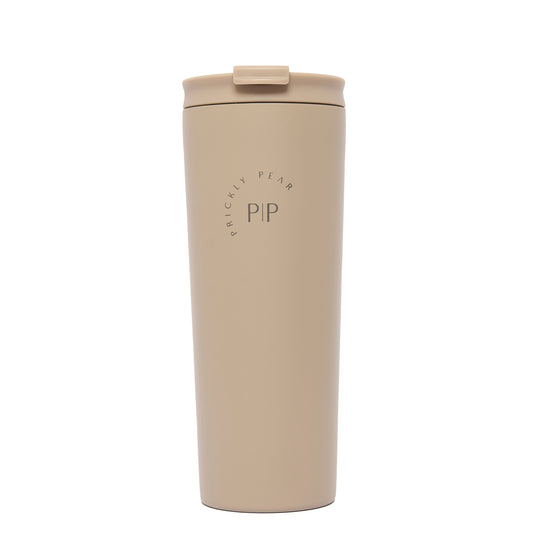 Travel 24 oz 2 in 1 Tumbler - Tan Logo