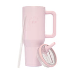 40 Oz Hydrator Water Bottle - Pastel Pink Logo