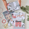 Pack of 2 Christmas Scene Wrapping Paper